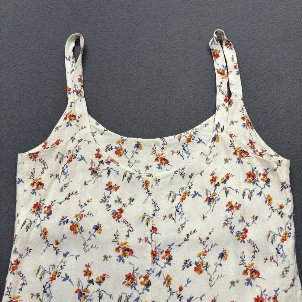 Reformation Pulglia Mini Dress Size 4 Off White Floral Feminine Dainty Romantic